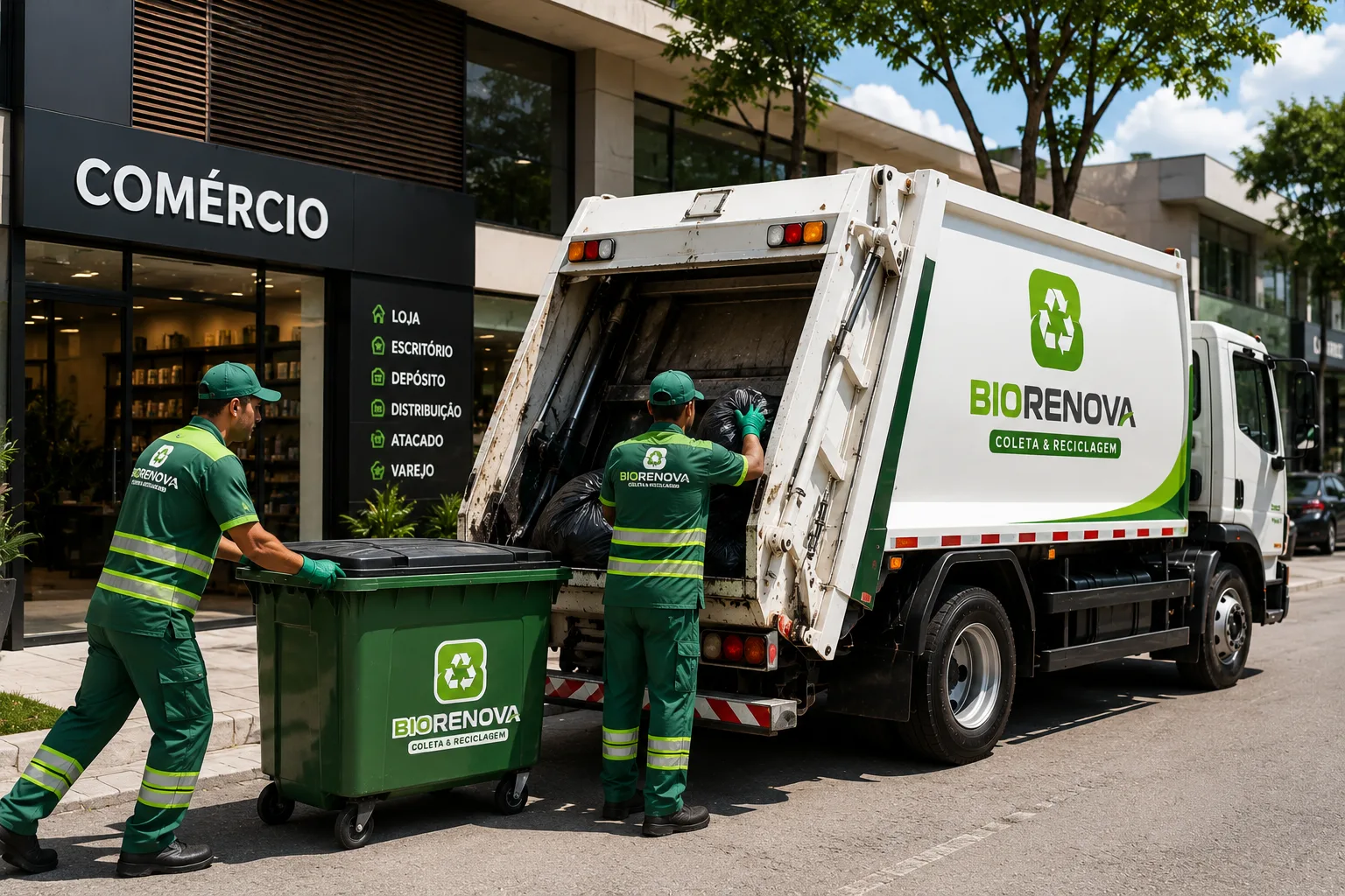 Coleta de lixo comercial em Porto Seguro